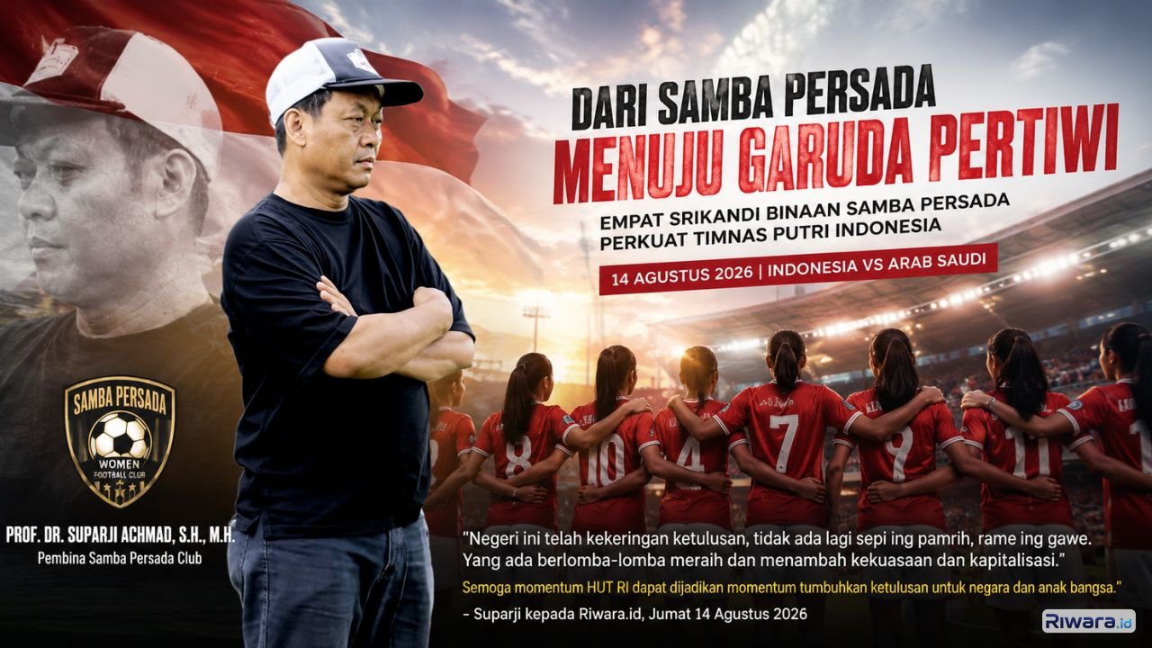 Prof Suparji Achmad dan Srikandi Samba Persada menuju Timnas Garuda Pertiwi